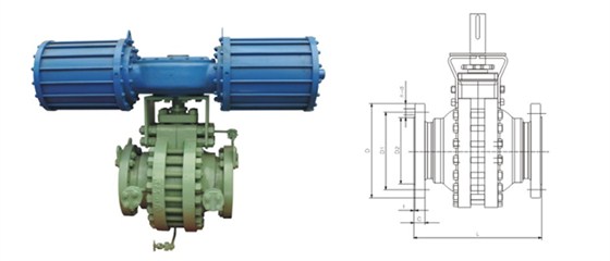 對分式(shì)球閥産品結構圖(tu) 對分式球閥産品(pin)結構圖