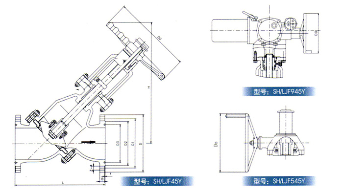 Y型料漿閥(fa)産品結構圖 Y型料(liao)漿閥産品結構圖(tú)