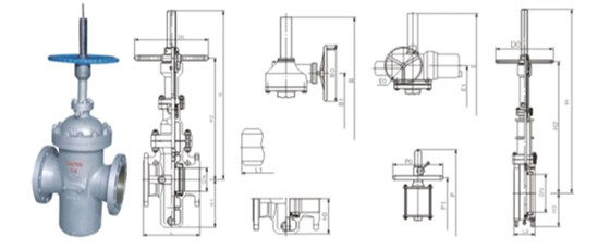 平闆閘閥(fa)産品結構(gòu)圖 平闆閘(zha)閥産品結(jie)構圖