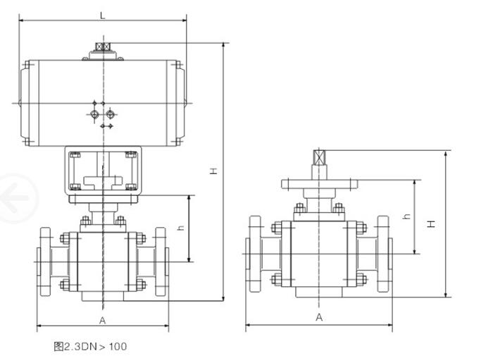 固定式金屬密封(fēng)高壓球閥結構圖(tú)