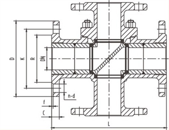 四通球閥(fá)結構 四通球閥(fá)結構